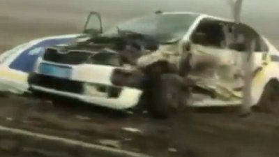 На Херсонщині сталась ДТП за участі поліцейського авто
