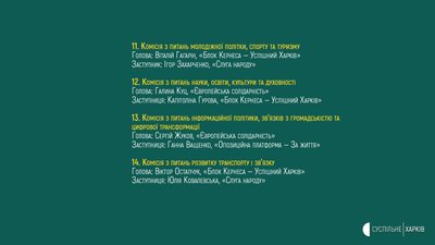 У Харківській облраді сформували 14 постійних комісій: хто їх очолив У Харківській облраді сформували 14 постійних комісій: хто їх очолив
