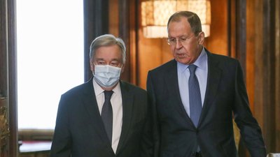 Генсек ООН зустрівся з Лавровим. Він закликав Росію якнайшвидше припинити вогонь в Україні