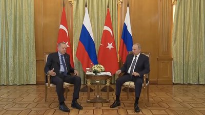 Ердоган прибув у Сочі на переговори з Путіним Ердоган прибув у Сочі на переговори з Путіним