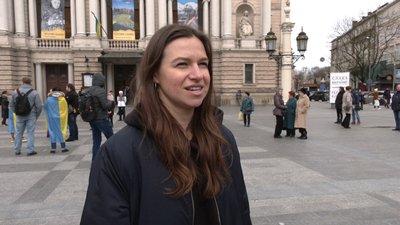 Учасниця акції хореографка Лідія Шрамко Учасниця акції хореографка Лідія Шрамко