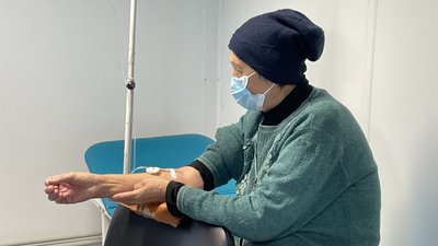 Галина під час процедури, 8 грудня 2023 року Галина під час процедури, 8 грудня 2023 року