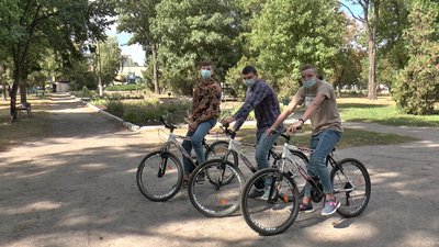 Учасники екологічного велопатруля в Хоролі Учасники екологічного велопатруля в Хоролі