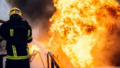 Гасіння пожежі, Сумський район, 27 грудня 2025 року