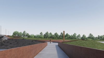 "Відкритий перелом". Презентували проєкт меморіалу на зруйнованому мосту в Ірпені "Відкритий перелом". Презентували проєкт меморіалу на зруйнованому мосту в Ірпені