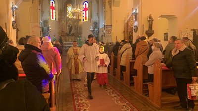 Літургія, співи та колядки. У Миколаєві відбулася святкова різдвяна служба