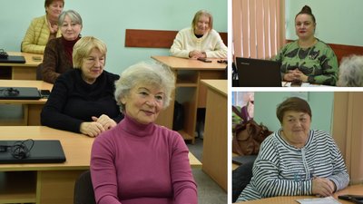 Відвідувачі кіноклубу у Вінницькому міському терцентрі