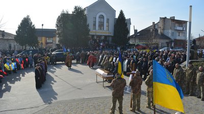 прощання з бійцем Віталієм Масловим