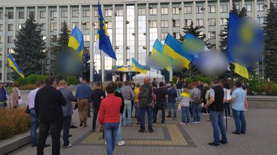 У Рівному протестували проти інспектування бойовиками українських позицій
