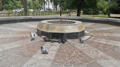 Фонтан у Шевченківському парку в Полтаві