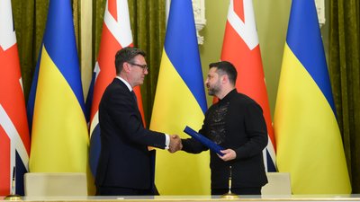 Енді Бернем та Володимир Зеленський