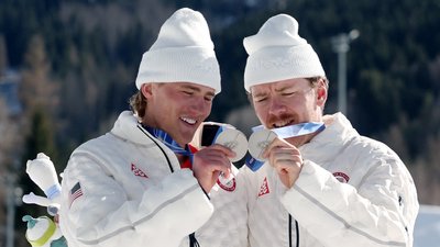 Збірна США у складі Бена Огдена та Гуса Шумахера на Олімпіаді-2026