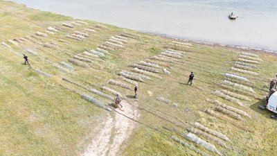Риби на 5 млн гривень: на Херсонщині поліція виявила 100 браконьєрських знарядь лову