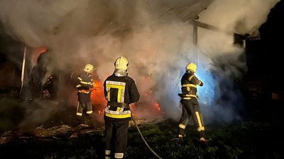 На Закарпатті під час пожежі згоріло 8 тонн сіна