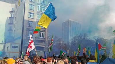У Брюсселі влаштували акцію до роковин вторгнення Росії в Україну У Брюсселі влаштували акцію до роковин вторгнення Росії в Україну