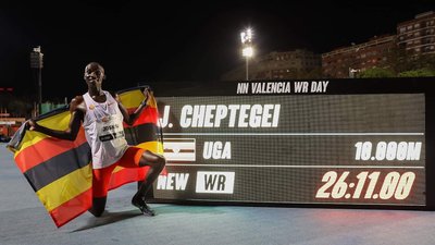 Два нові світові рекорди в легкій атлетиці за один вечір. Чептегей та Гідей переписали історію