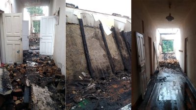 На Рівненщині блискавка підпалила школу. Де вчитимуться діти На Рівненщині блискавка підпалила школу. Де вчитимуться діти