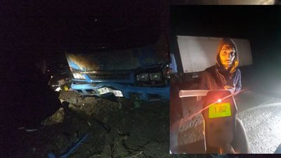На трасі Чернігів-Київ п’яний водій фури з’їхав в кювет