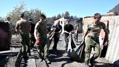 Курсанти з Одеси долучилися до ліквідації наслідків пожежі на Луганщині