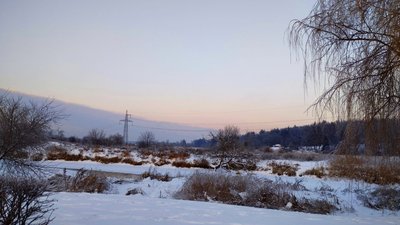 Зима, природа
