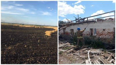 На Донеччини російські окупанти знищують сільгосппідприємства та випалюють поля