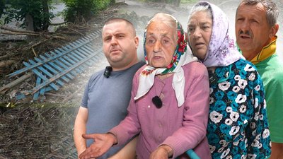Село Жван, негода
