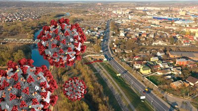 COVID-19 у районах Прикарпаття: географія хворих