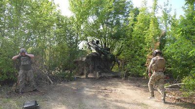 САУ, Цезар, артилерія, позиції, Олександрівський напрямок