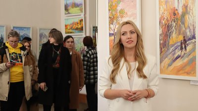 Виставка "Барвистий подих": у Тернополі презентували пейзажі кременецької художниці