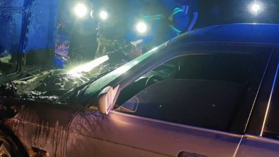 Автівка, яка горіла в Запоріжжі