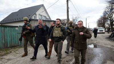 Зеленський у Бучі прокоментував майбутні перемовини з Росією
