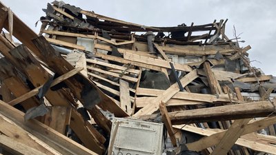Наслідки обстрілу Хорошевого під Харковом: фоторепортаж