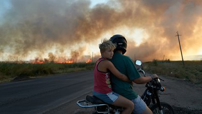 пожежа на полі у Дружківці на Донеччині