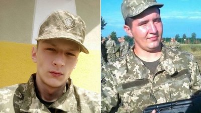 На Буковині прощаються із загиблими на війні військовими Карпюком та Діновським