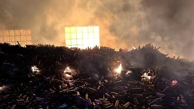 Пожежа, підприємство, обстріл, збитки