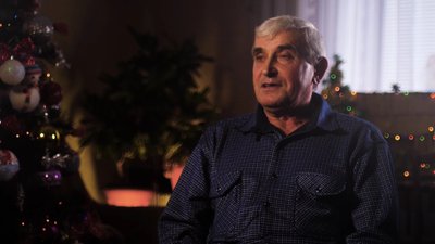 Колишінй учасник вертепу Богдан Стречик