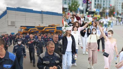 У Білорусі страйкують артисти та працівники підприємств, медики стоять у "ланцюгах"