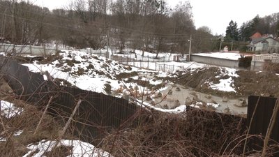 Будівництво у Снопківському парку Будівництво у Снопківському парку