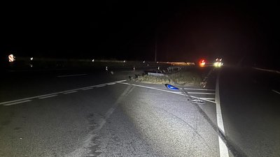 На Полтавщині автівка наїхала на металевий відбійник На Полтавщині автівка наїхала на металевий відбійник