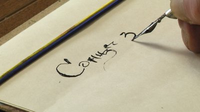 У Житомирі викладач художньої школи Сергій Носок провів онлайн-урок з написання шрифтів У Житомирі викладач художньої школи Сергій Носок провів онлайн-урок з написання шрифтів