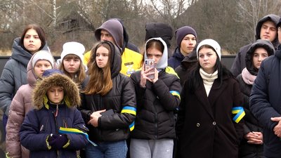 На Житомирщині вшанували пам'ять воїнів, які загинули у бою під селом Базар На Житомирщині вшанували пам'ять воїнів, які загинули у бою під селом Базар
