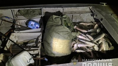 За ніч майже 200 кілограмів риби. На Одещині викрили браконьєра