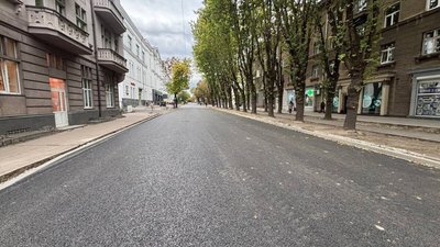 Відремонтоване дорожнє покриття на вул. Героїв УПА