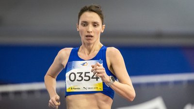 Людмила Оляновська на чемпіонаті України з легкої атлетики
