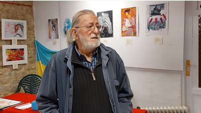 На виставці в Іспанії представили картини про війну в Україні На виставці в Іспанії представили картини про війну в Україні