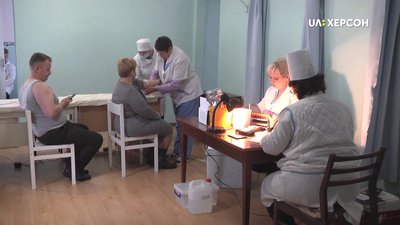 На Херсонщині до білозерських донорів кров приїхала брати виїзна бригада медиків