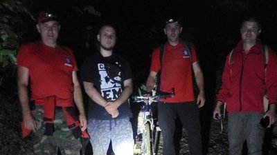 Веломандрівник заблукав в горах Тячівщини Веломандрівник заблукав в горах Тячівщини