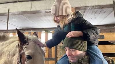 Іпотерапія для бійців, реабілітація військових, кінний клуб у селі Шепель
