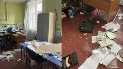 Під час ракетного обстрілу Харкова 16 лютого пошкоджень зазнала школа №41 Під час ракетного обстрілу Харкова 16 лютого пошкоджень зазнала школа №41