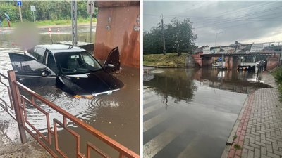 В Ужгороді внаслідок опадів утворився затор